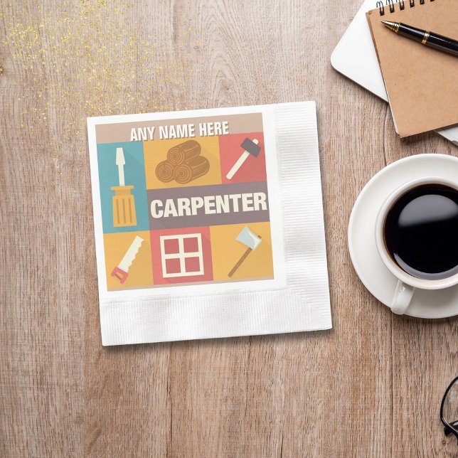 Serviette En Papier Carpenter Professionnel Iconique Conçu (Créateur téléchargé)