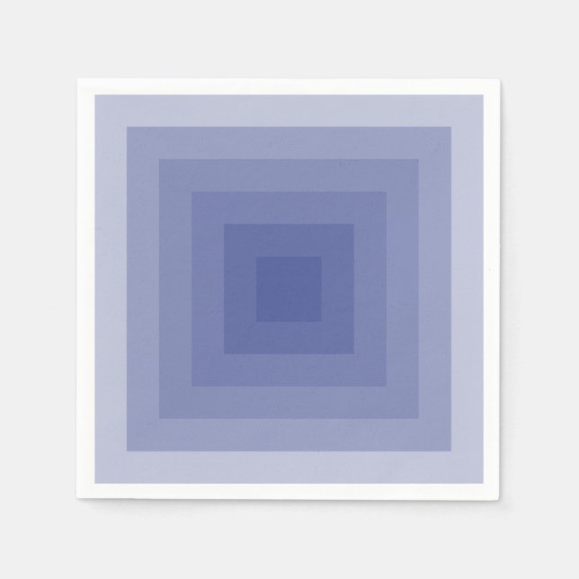Serviette En Papier Carré bleu violet géométrique (Devant)