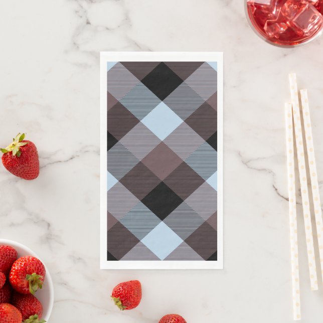 Serviette En Papier Carré géométrique Résumé 8 (En situation)