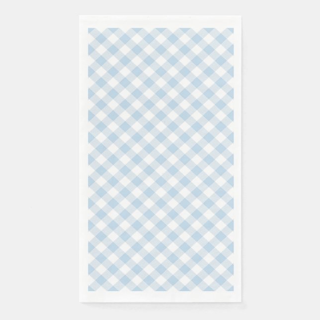 Serviette En Papier Carreaux bleus (Devant)