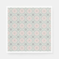 Carreaux Floraux Pastel Verts