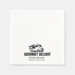 Serviette en papier carrée avec logo personnalisé