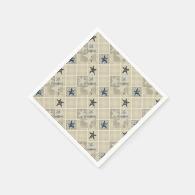 Serviette En Papier Carrelage beige (Coin)