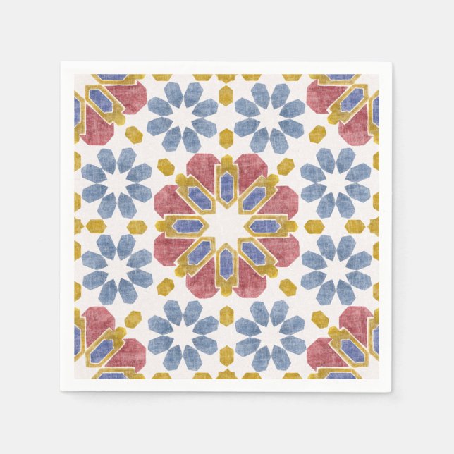 Serviette En Papier Carrelage marocain (Devant)