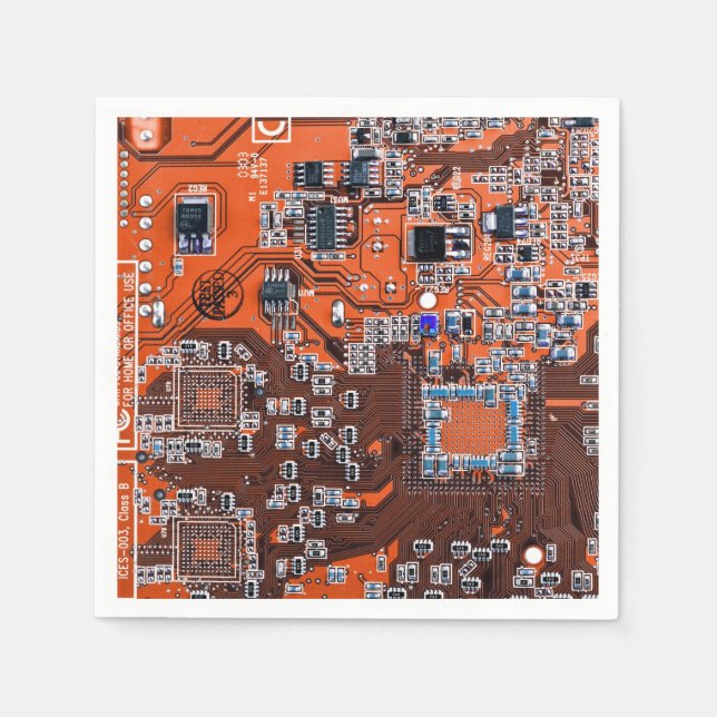 Serviette En Papier Carte circuit imprimé circuit orange PCB (Devant)