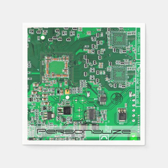Serviette En Papier Carte circuit imprimé circuit vert PCB (Devant)