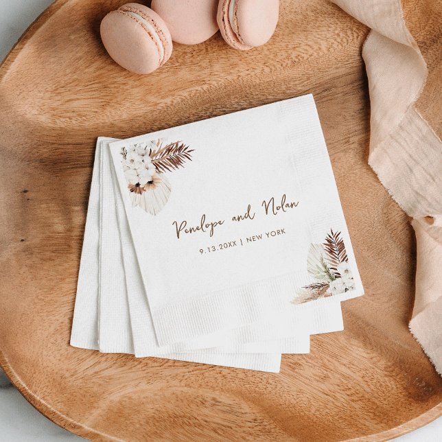 Serviette En Papier Carte de boîtier SIERRA Bohemian Pampas (Créateur téléchargé)