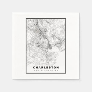 Serviette En Papier Carte de Charleston