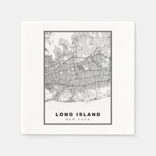 Serviette En Papier Carte de Long Island