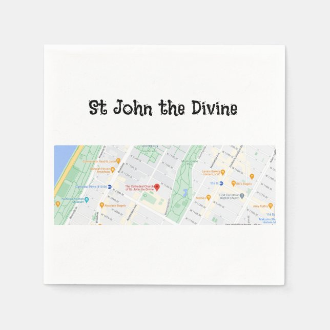 Serviette En Papier Carte des serviettes mariages (Devant)