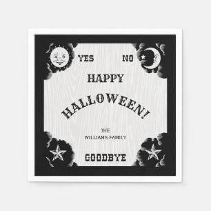 Serviette En Papier Carte d'esprit Halloween Papier Napkin