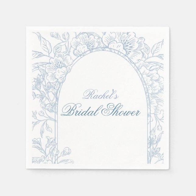 Serviette En Papier Carte d'invitation de fiançailles Something Blue W (Devant)