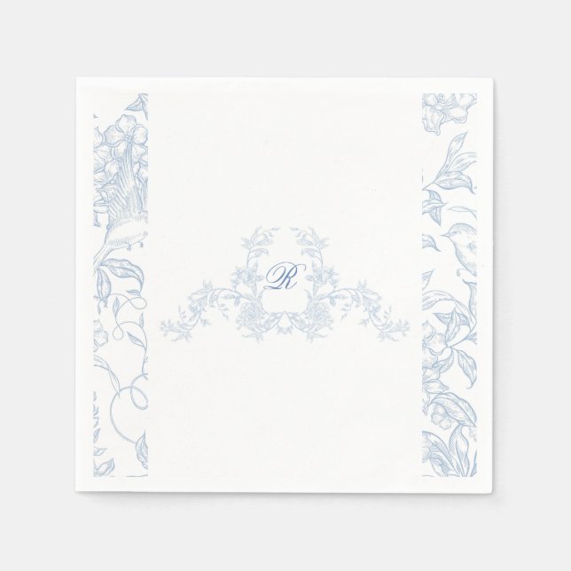 Serviette En Papier Carte d'invitation de fiançailles Something Blue W (Devant)