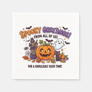 Serviette En Papier Carte d'invitation pour une fête d'Halloween Spook