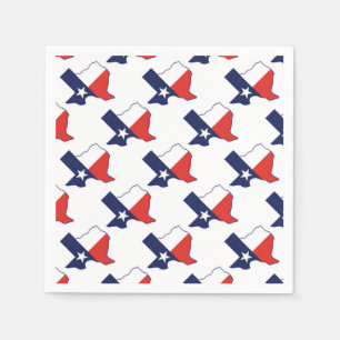 SERVIETTE EN PAPIER CARTE DU TEXAS