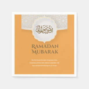 Serviette En Papier Carte Eid Mubarak avec Masjid