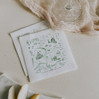 Carte illustrée esquissée de l'Italie | Mariage