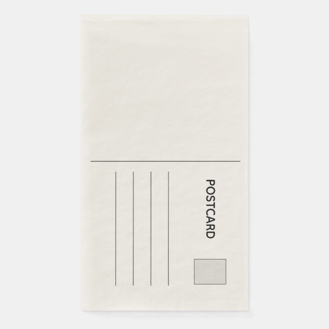 Serviette En Papier Carte postale (Devant)