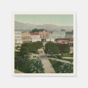 Serviette En Papier Carte postale Healdsburg CA Plaza