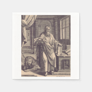 Serviette En Papier Carte Sainte de l'Apôtre Saint Marc l'Évangéliste