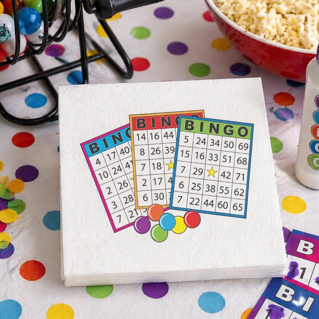Serviette En Papier Cartes de Bingo (Créateur téléchargé)