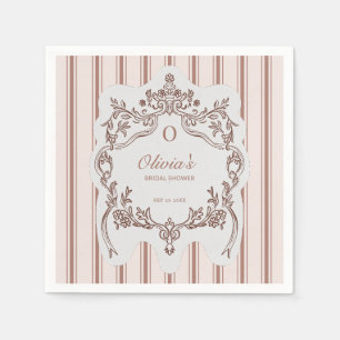 Serviette En Papier Cartes et cadeaux de mariage élégants et floraux d
