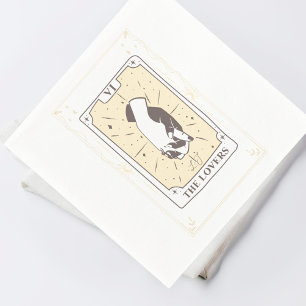 Serviette En Papier Cartes Tarot   FÊTE DES MARIÉES   MARIAGE   Neutre