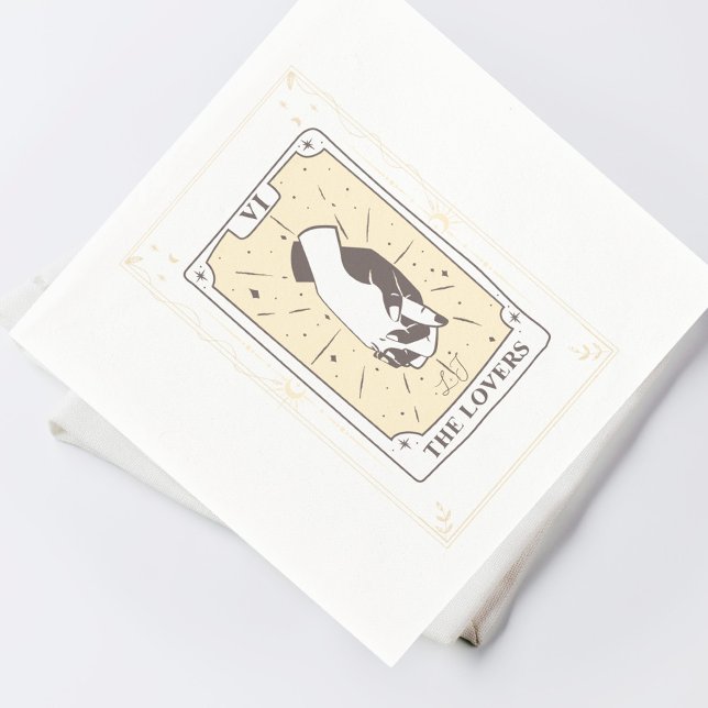Serviette En Papier Cartes Tarot | FÊTE DES MARIÉES | MARIAGE | Neutre (Créateur téléchargé)