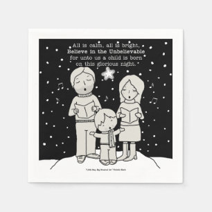 Serviette En Papier Cartographie de Noël