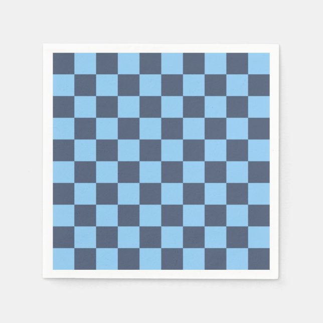 Serviette En Papier Carton bleu (Devant)