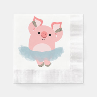Serviette En Papier Carton mignon Ballerina Papier de porc serviettes