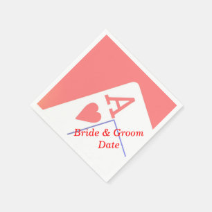 Serviette En Papier Casino Aces Mariage papier Napkins