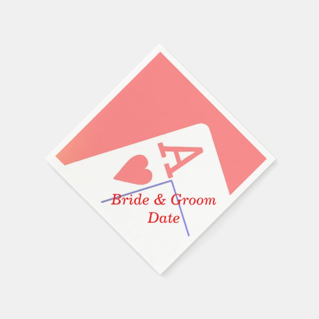 Serviette En Papier Casino Aces Mariage papier Napkins (Coin)