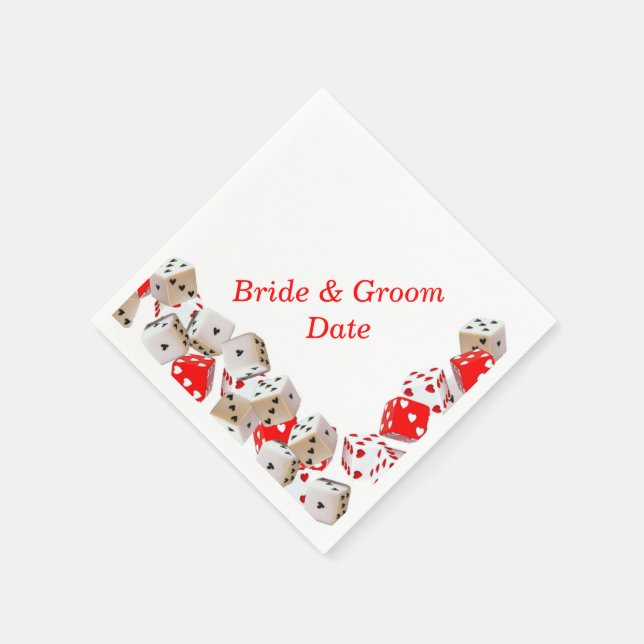 Serviette En Papier Casino Dice Mariage papier serviettes (Coin)