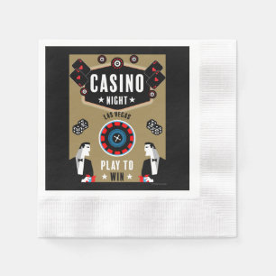Serviette En Papier Casino Gambling Poker Roulette