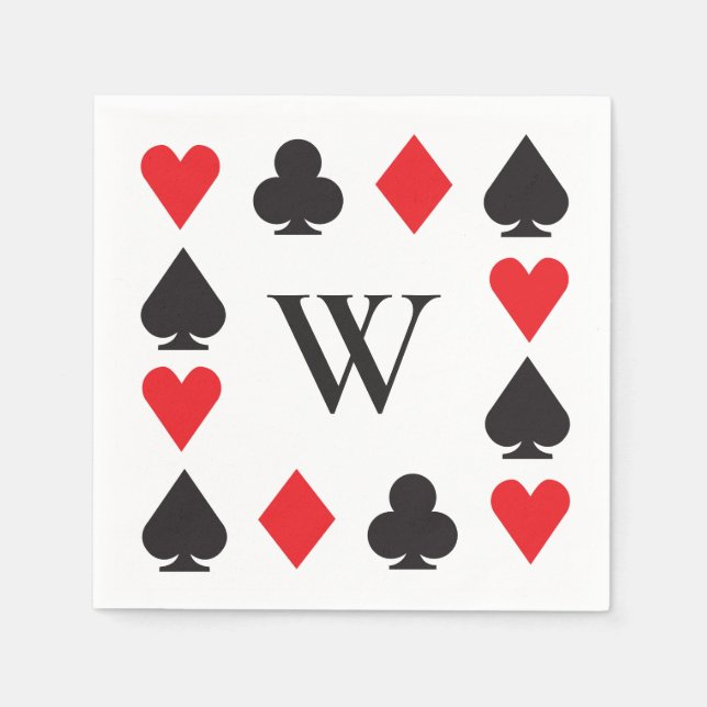 Serviette En Papier Casino Mariage papier serviettes (Devant)