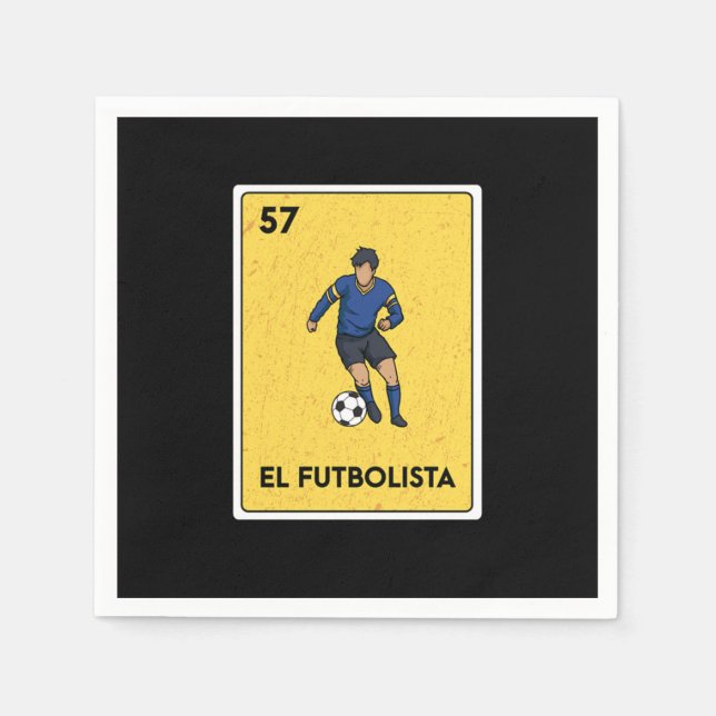 Serviette En Papier Casino mexicain Lottery Bingo Gamer Card (Devant)