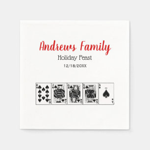 Serviette En Papier Casino Night Poker Royal Strush Noël