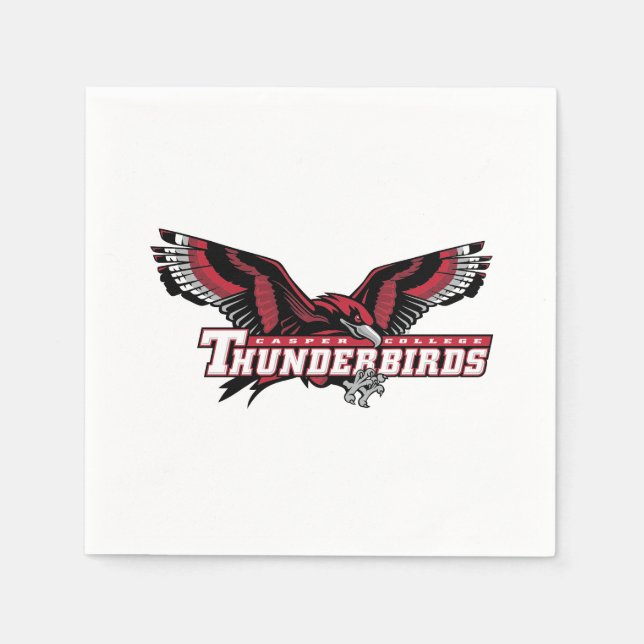 Serviette En Papier Casper College Thunderbirds (Devant)