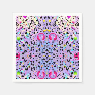 Serviette En Papier Casque de musique, serviettes