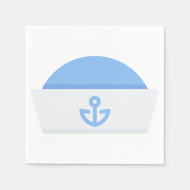 Serviette En Papier casquette marin (Devant)