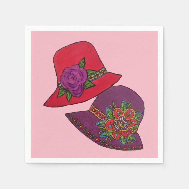 Serviette En Papier Casquette rouge (Devant)