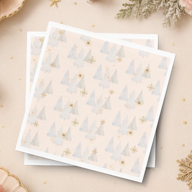 Serviette En Papier Casse-Noisette Fée Dragée Sapin Modèle (Nutcracker Sugar Plum Fairy Pine Tree Pattern)