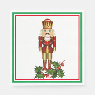 Serviette En Papier Casse-noisette Soldat Noël Vide Papier Napkin
