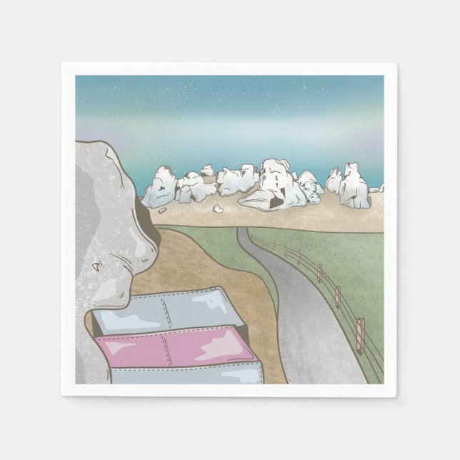 Serviette En Papier Castle hill bouldering Nouvelle-Zélande (Devant)