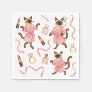 Serviette En Papier Cat Make up ARTIST pour femme amoureux de les chat