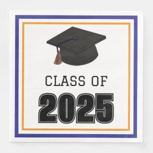 Serviette En Papier Catégorie 2025 Bleu et orange