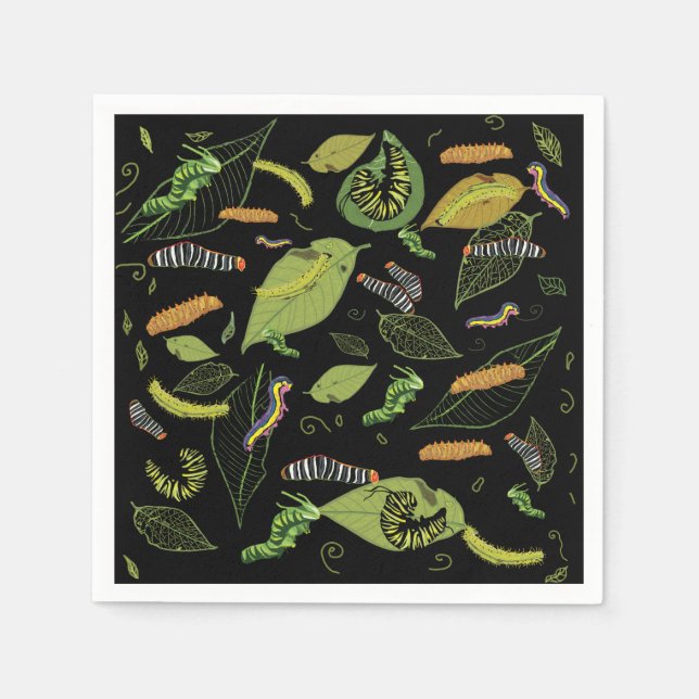 Serviette En Papier Caterpillar Heaven (Devant)