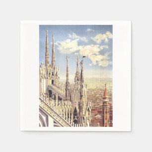Serviette En Papier Cathédrale de la Nativité de Sainte-Marie de Milan