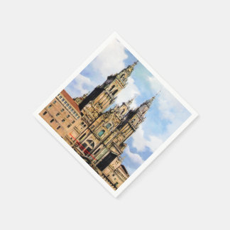 Serviette En Papier Cathédrale Santiago de Compostela (A La Corogne)